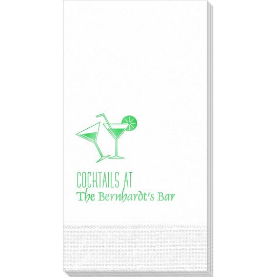 Cocktail Glasses Guest Towels